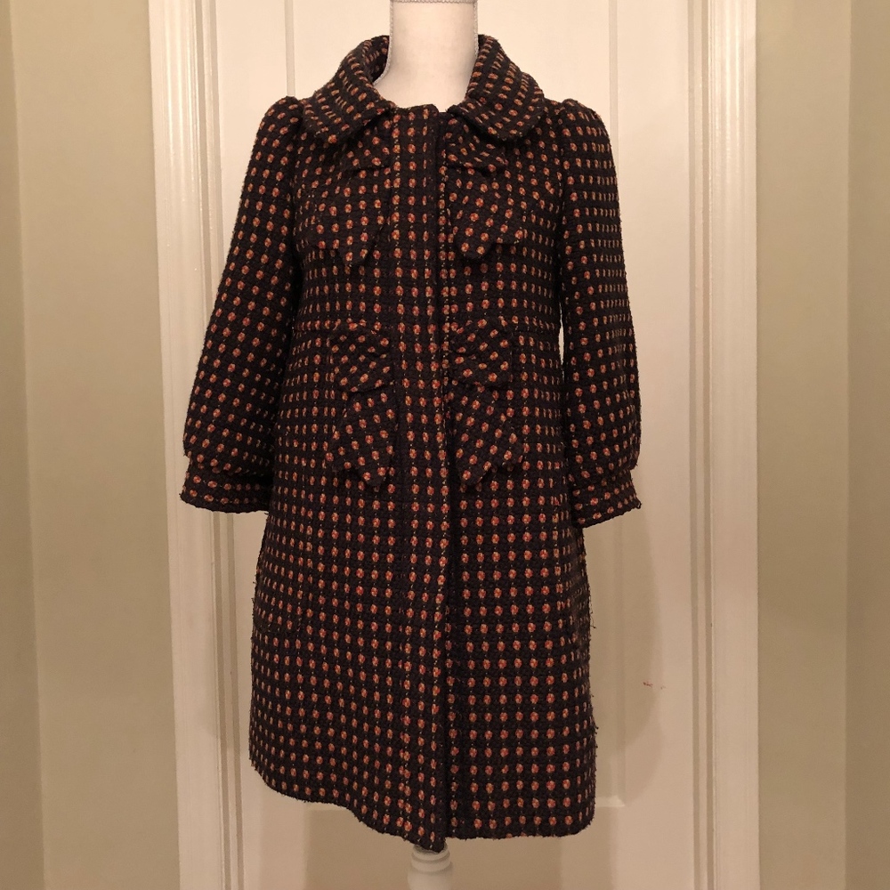 Vintage Style Coat with 3/4 Sleeves